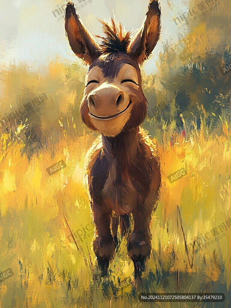 小毛驢插畫