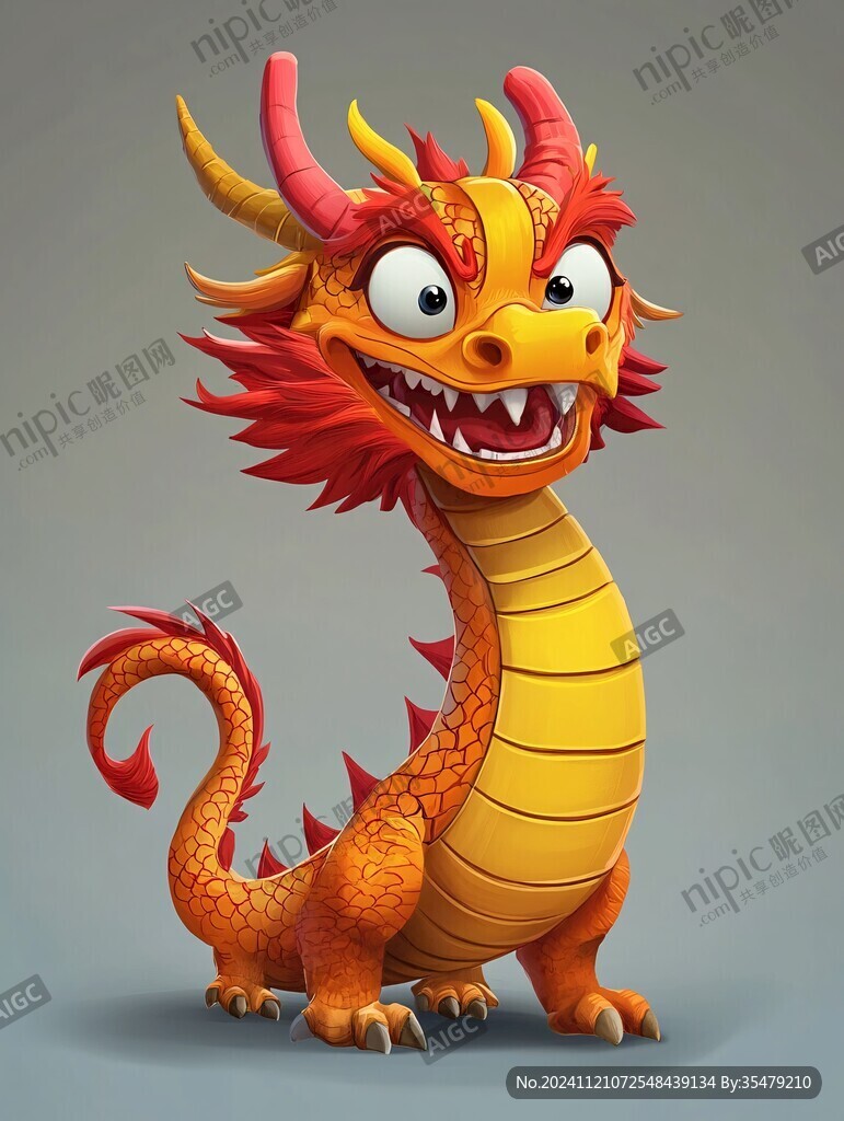 原創(chuàng)卡通小龍