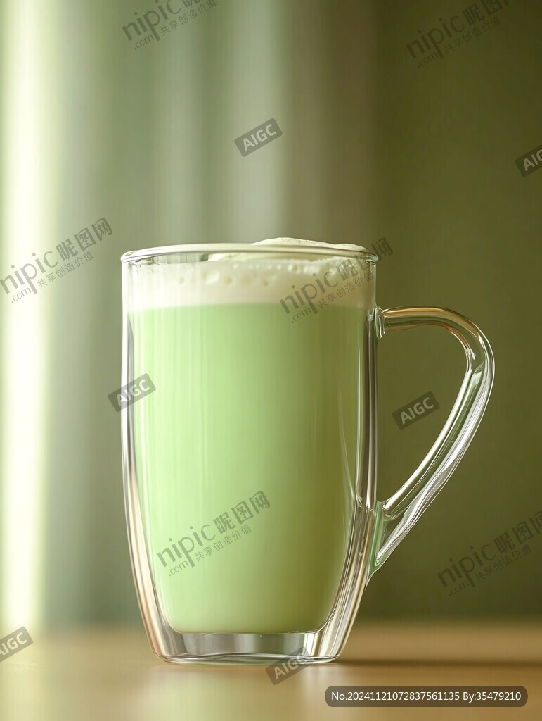 青稞抹茶牛奶