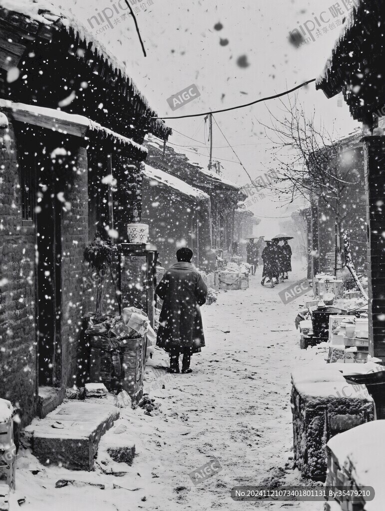 胡同雪景