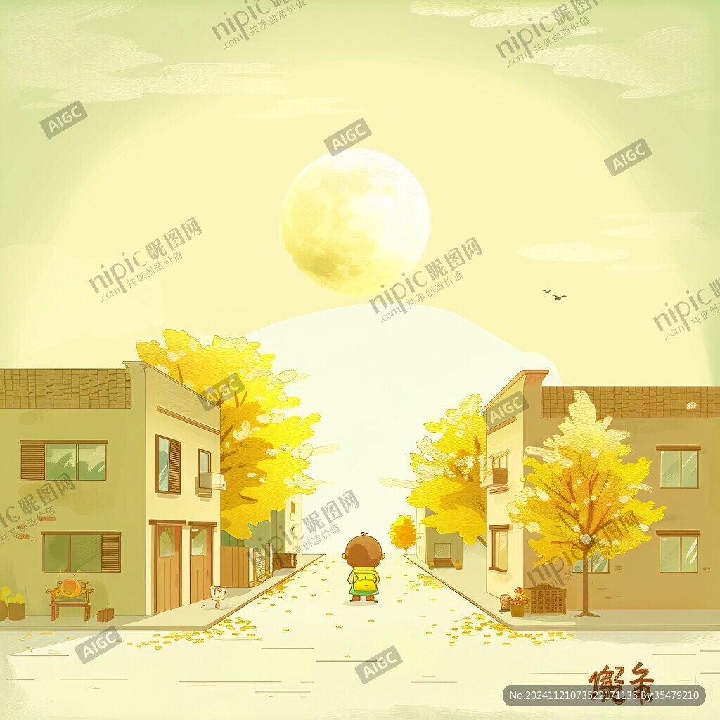 手繪秋月里