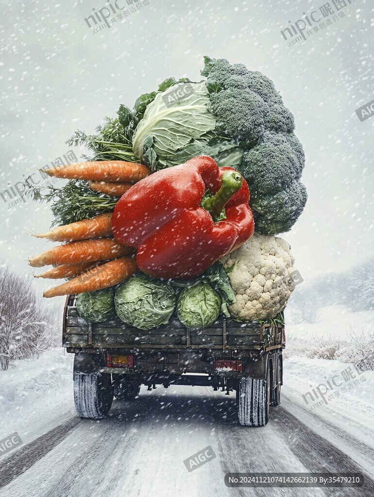 運蔬菜的車