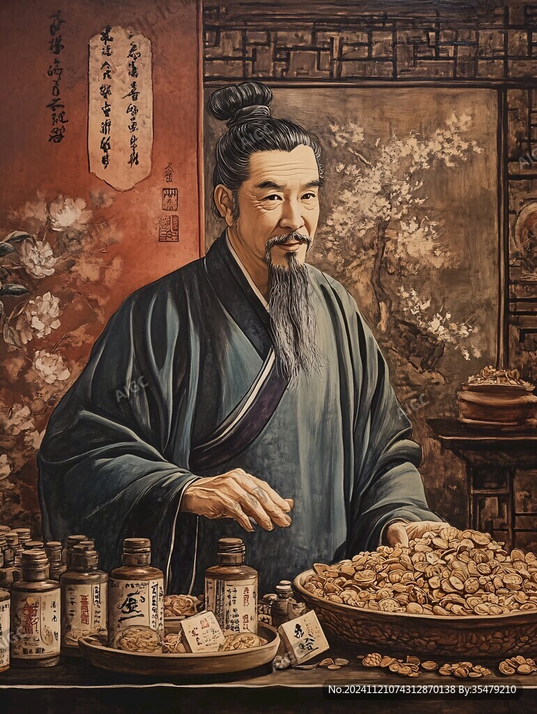 古人抓藥場景