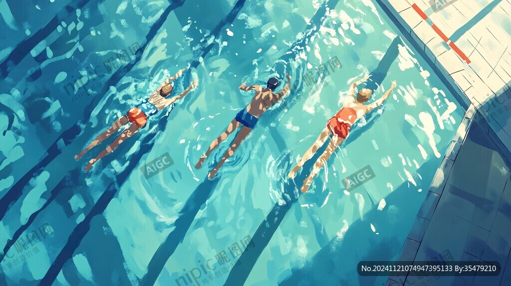 水池插畫