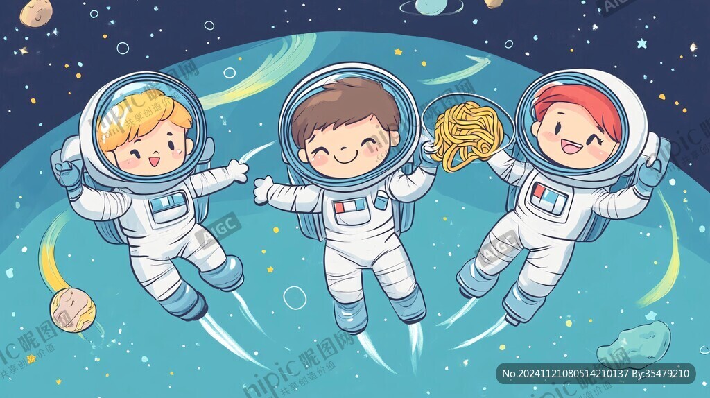 兒童卡通宇宙航天