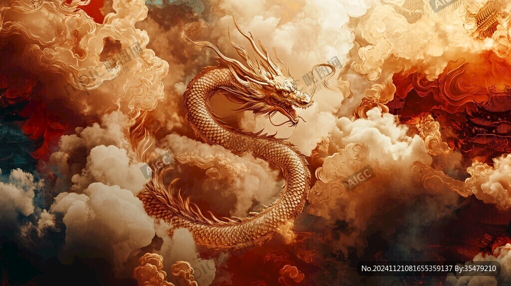 高清唯美雙龍戲珠