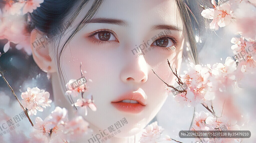 仙氣清冷少女壁紙圖片