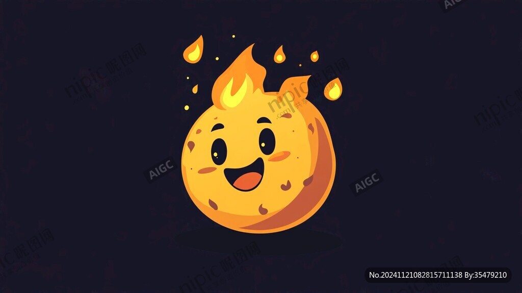 原創(chuàng)卡通火焰形象