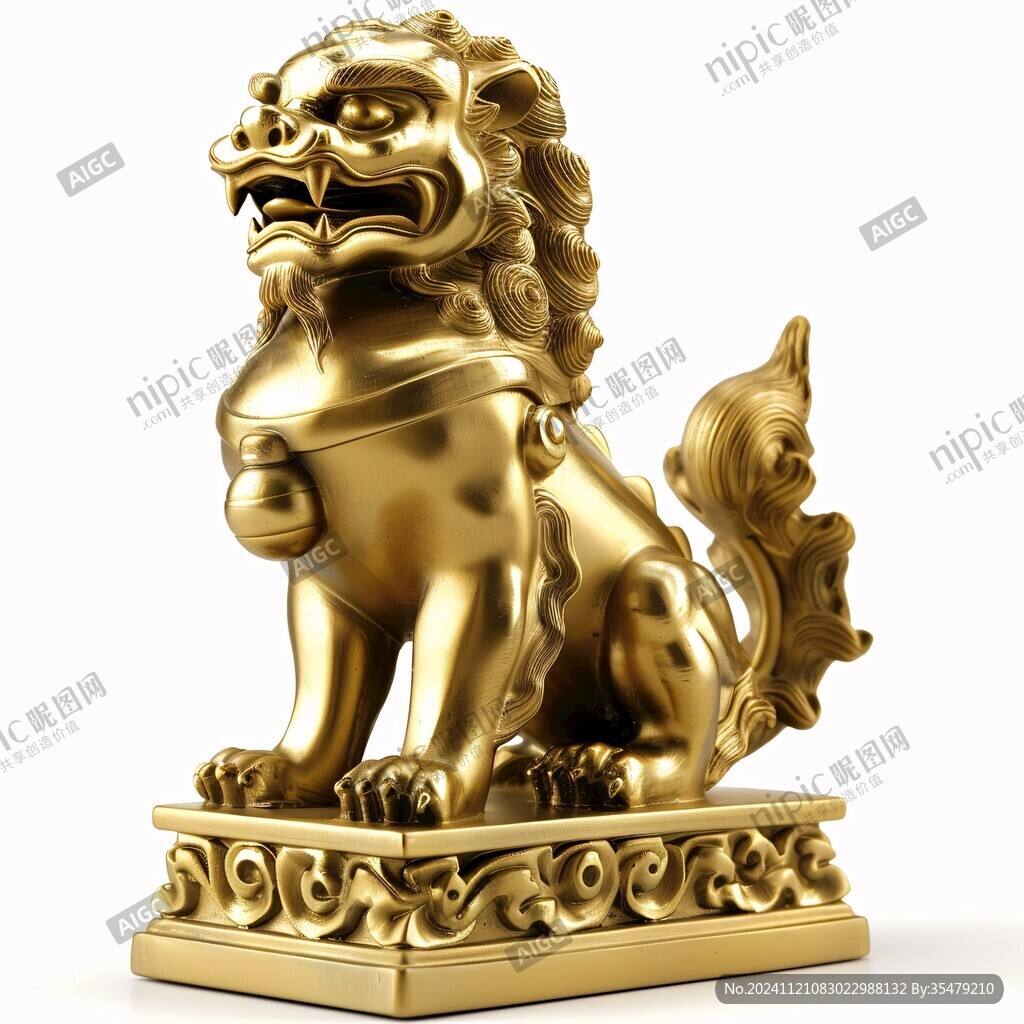 金獅子擺件