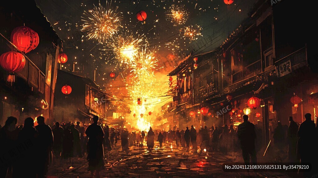 元宵節(jié)場(chǎng)面