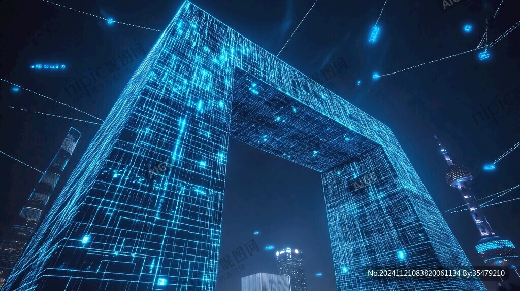 科技建筑區(qū)塊鏈
