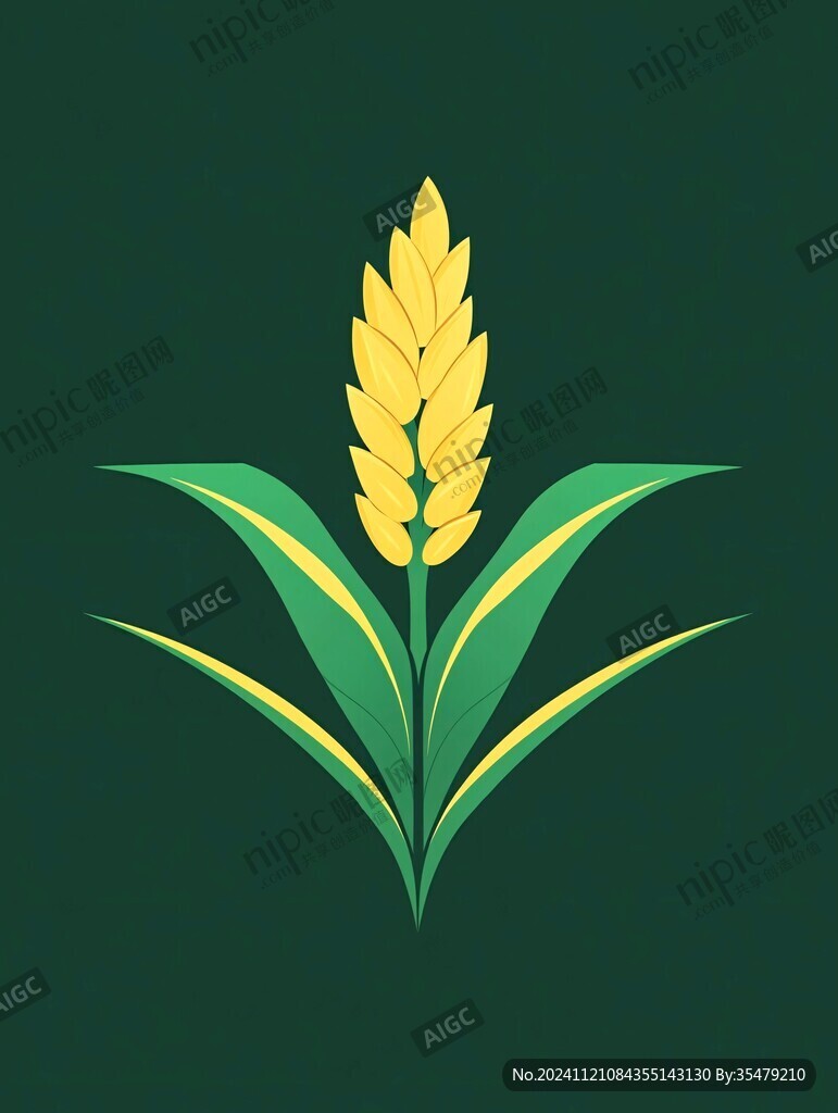 麥穗田野圖標(biāo)logo