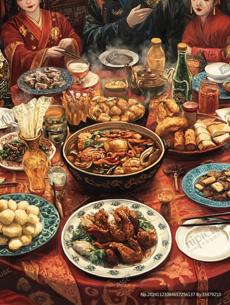 年夜飯場(chǎng)景