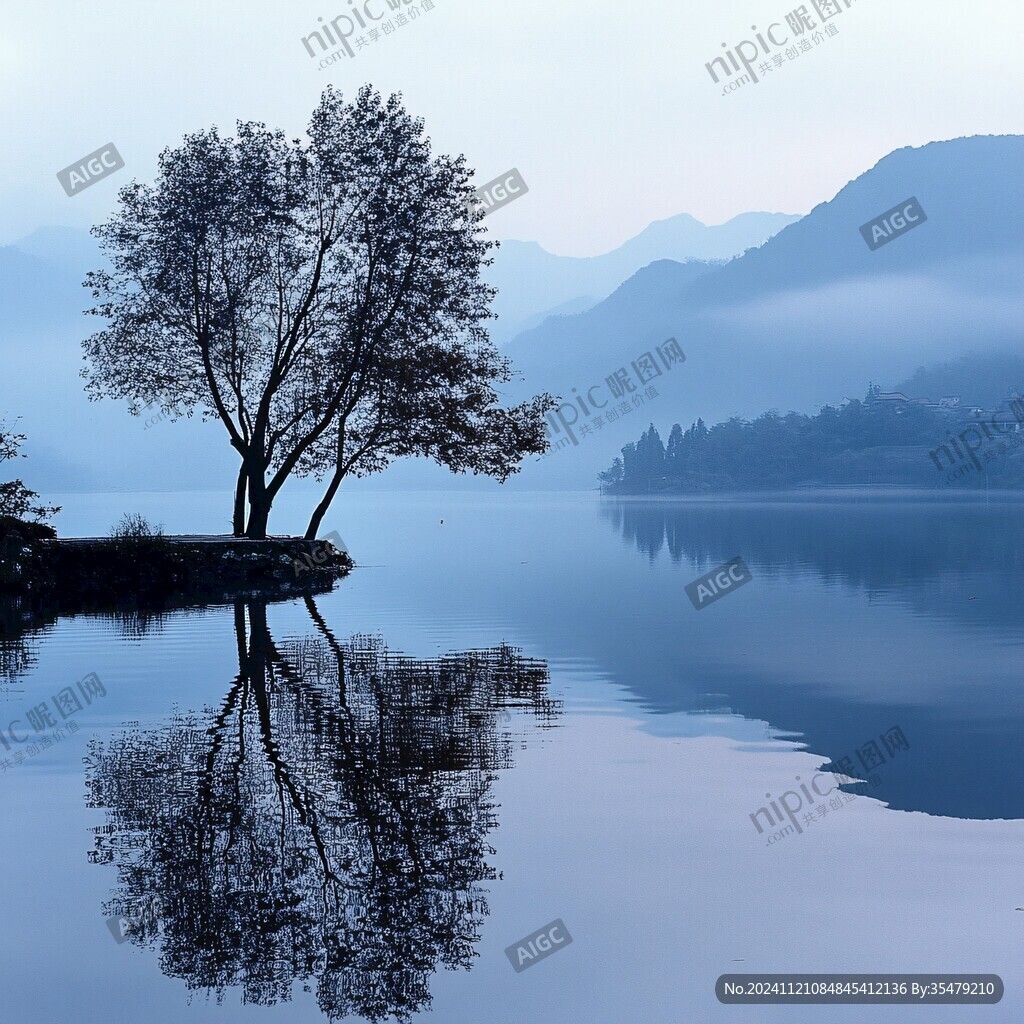 奇墅湖晨霧