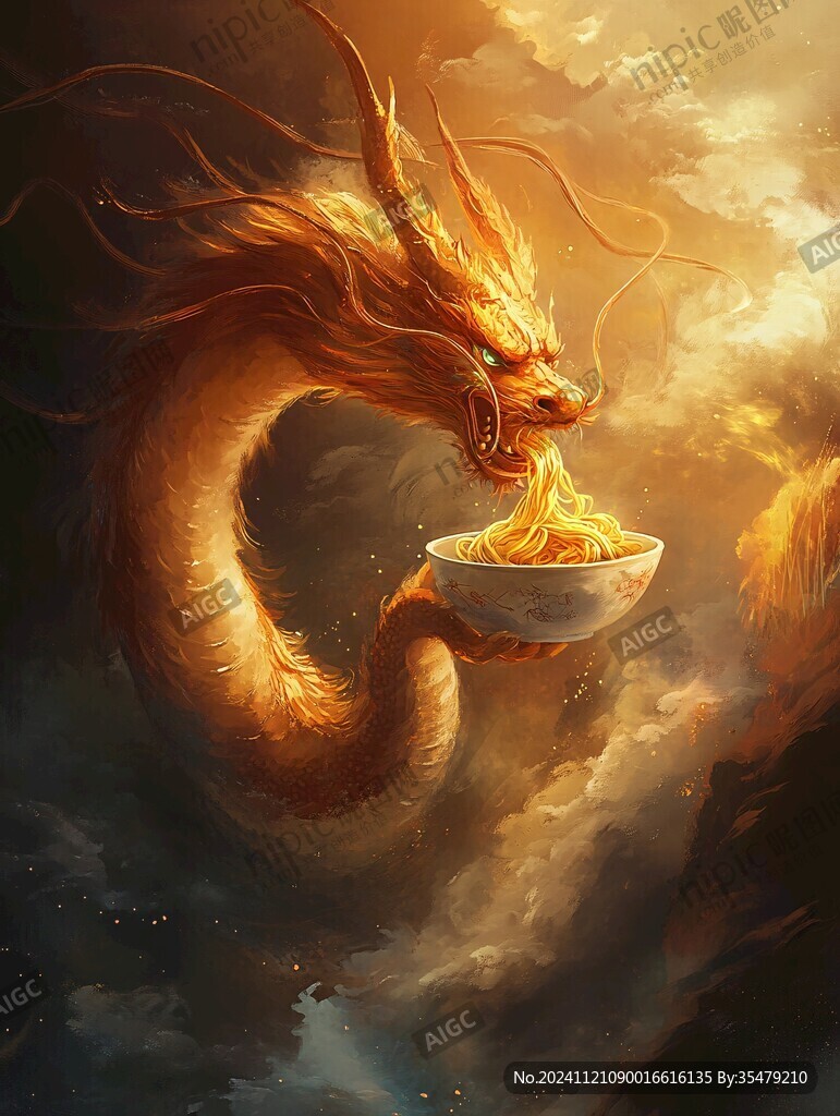 龍抄手插畫