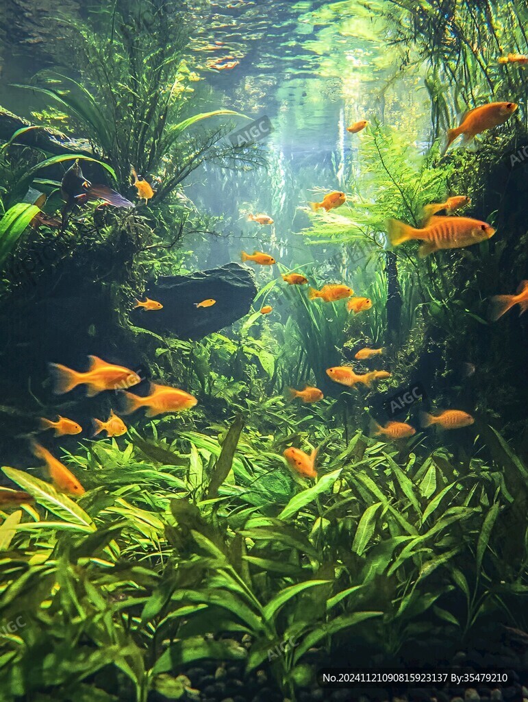 水族館水草海底世界