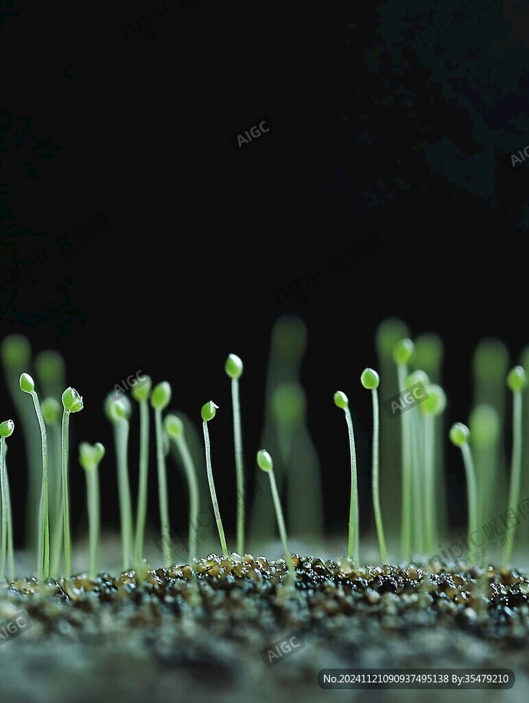 芽苗菜根部細(xì)節(jié)