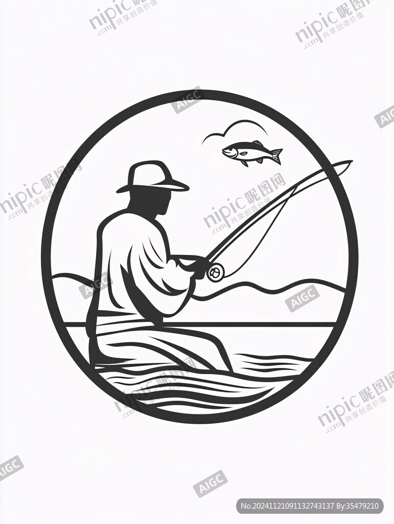 釣魚者logo設(shè)計(jì)