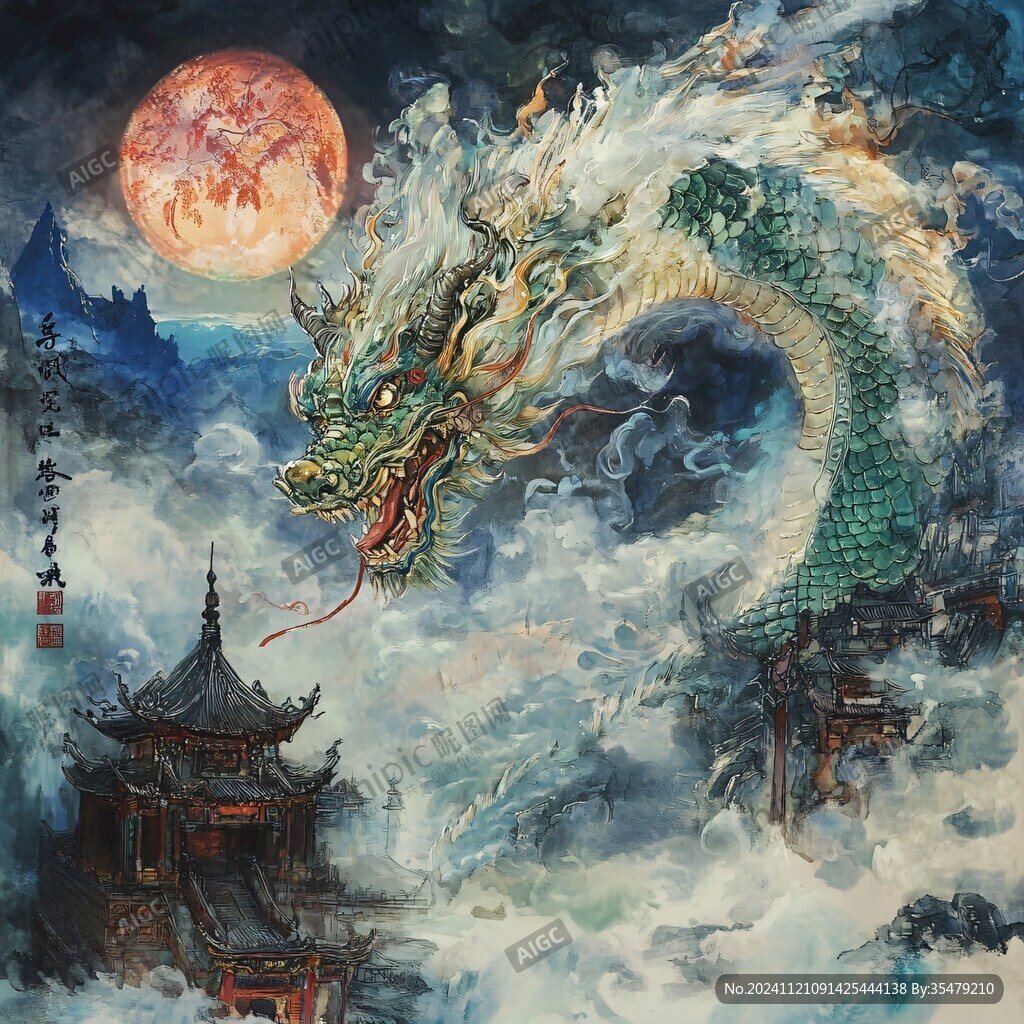 古風(fēng)龍插畫