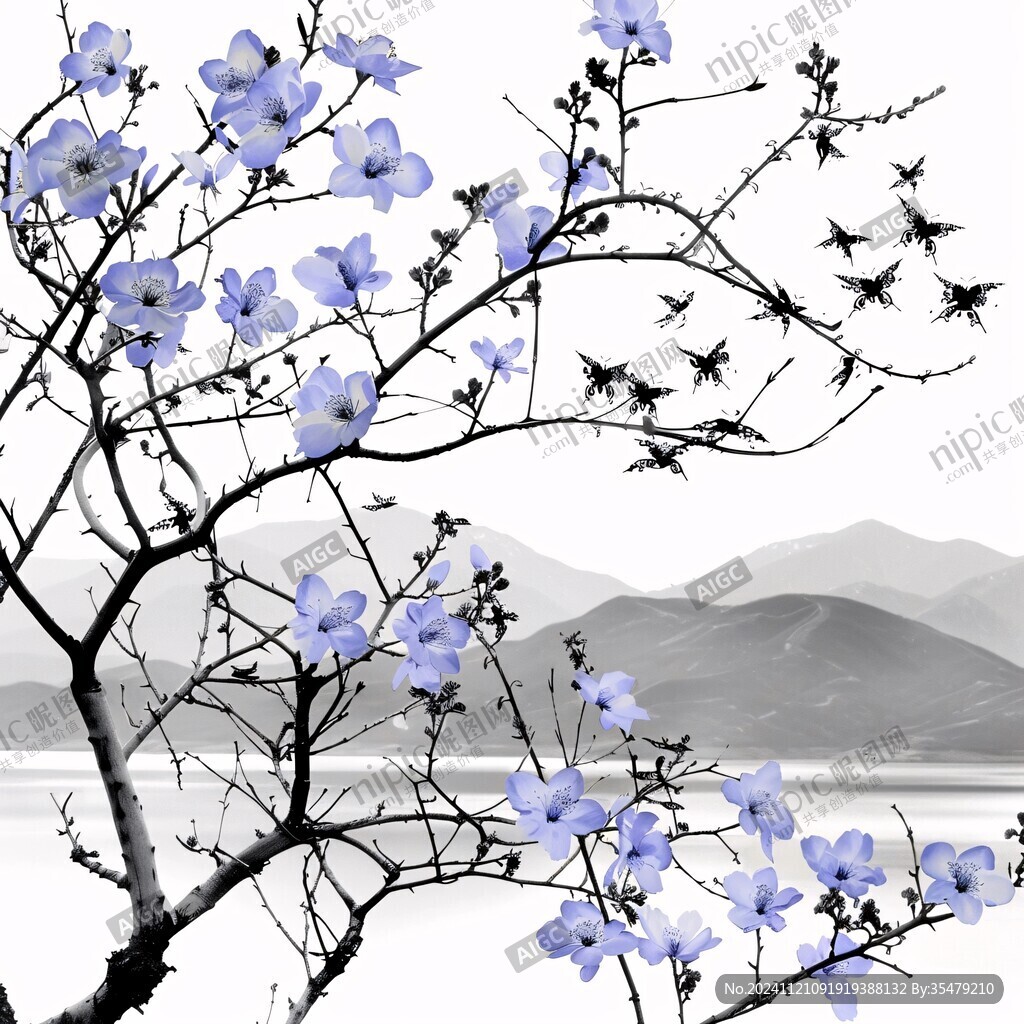 風(fēng)鈴花插畫