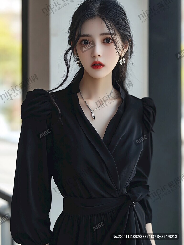 小黑裙女生