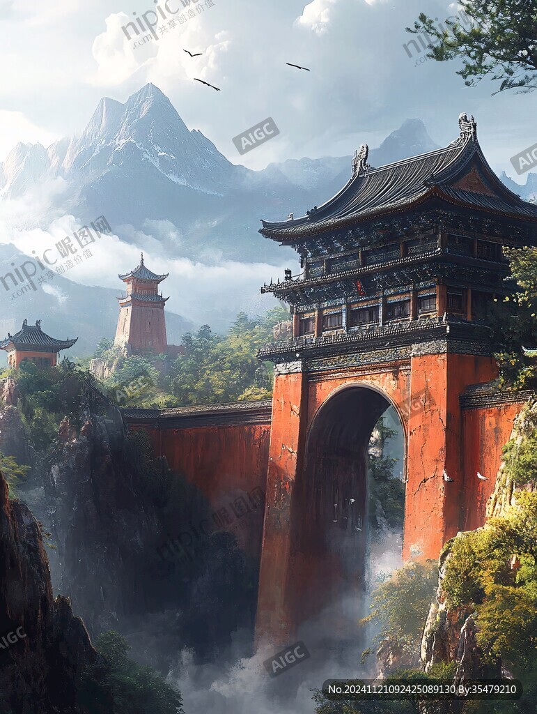 大境門插畫(huà)