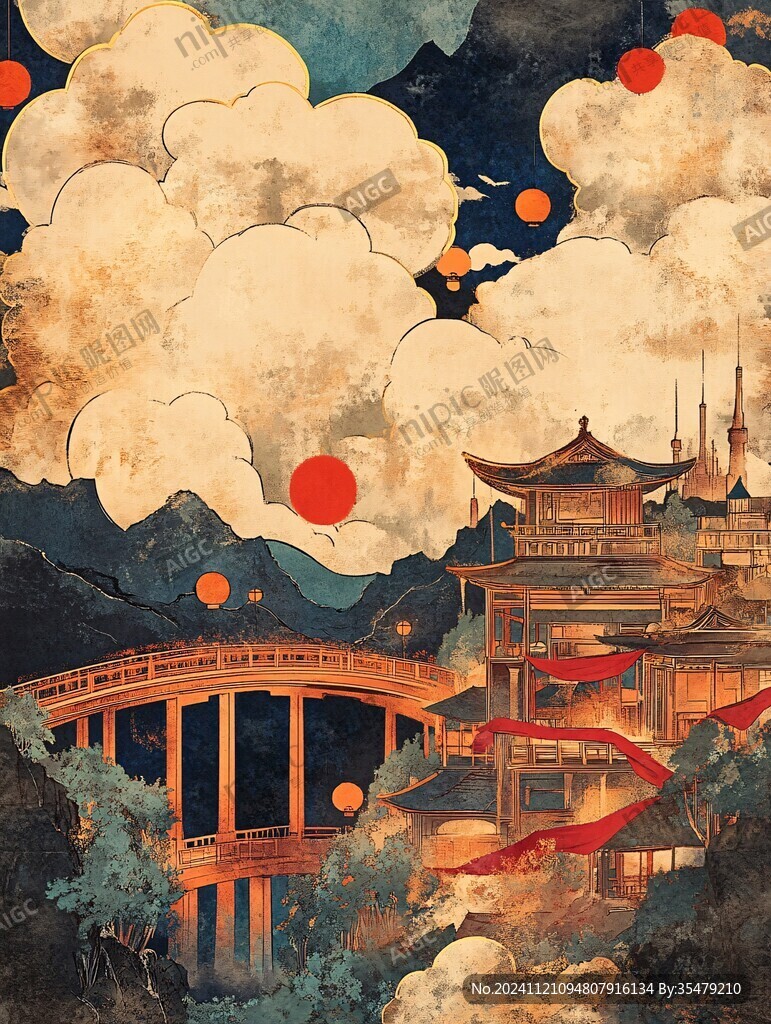 九天樓插畫