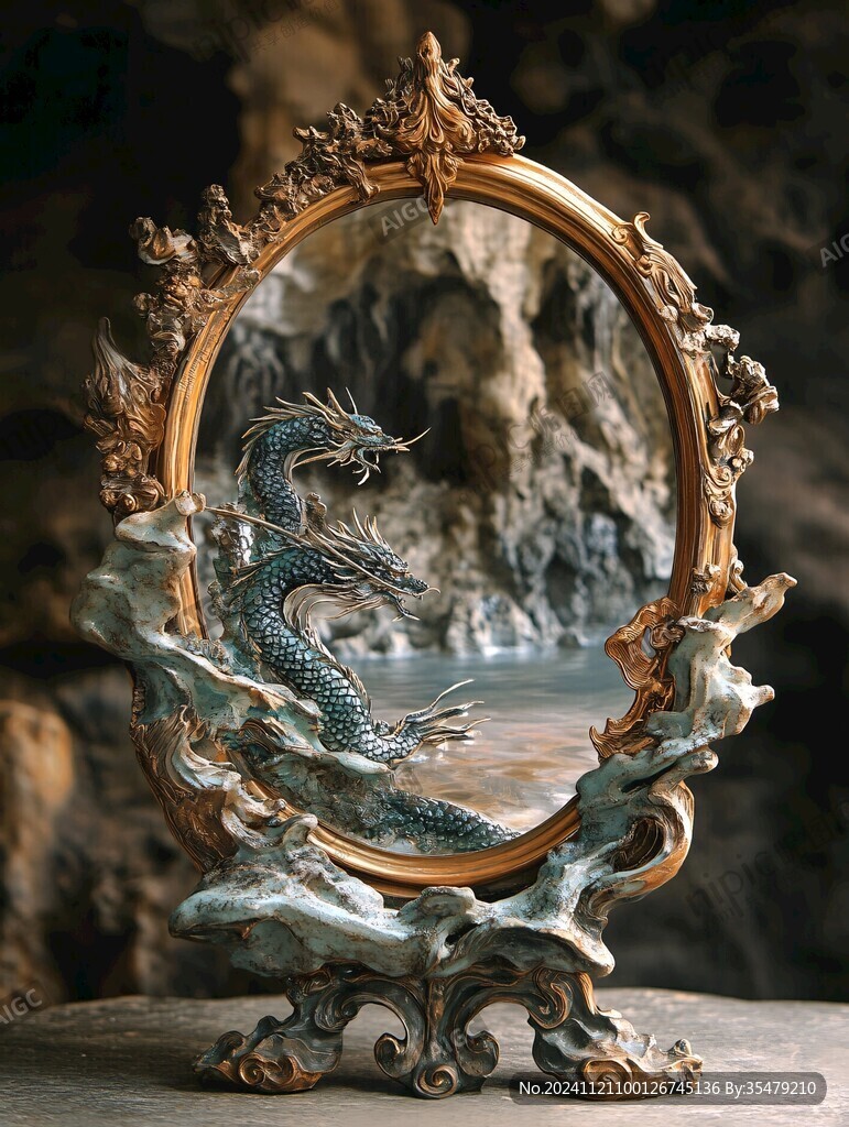龍紋鏡架