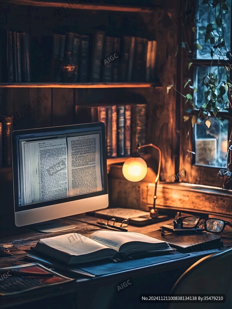 夜晚書(shū)房