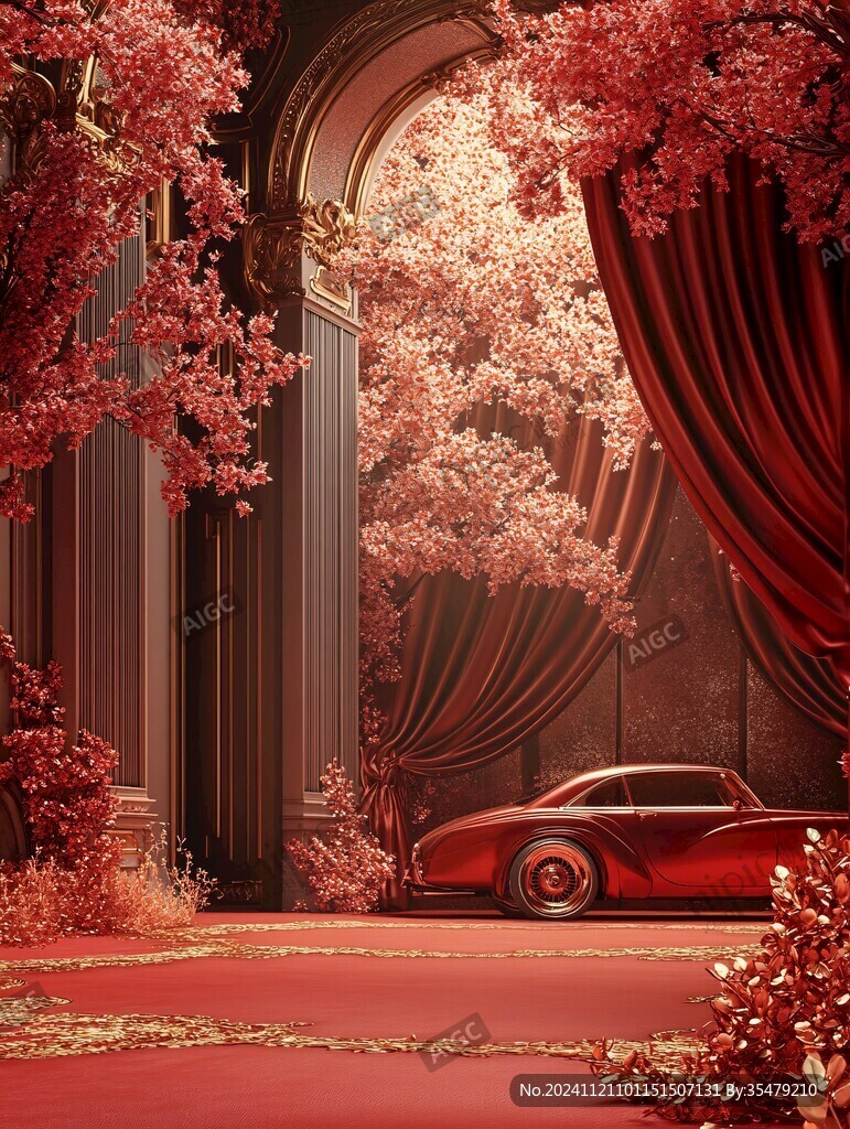 玫瑰紅森系主題場景