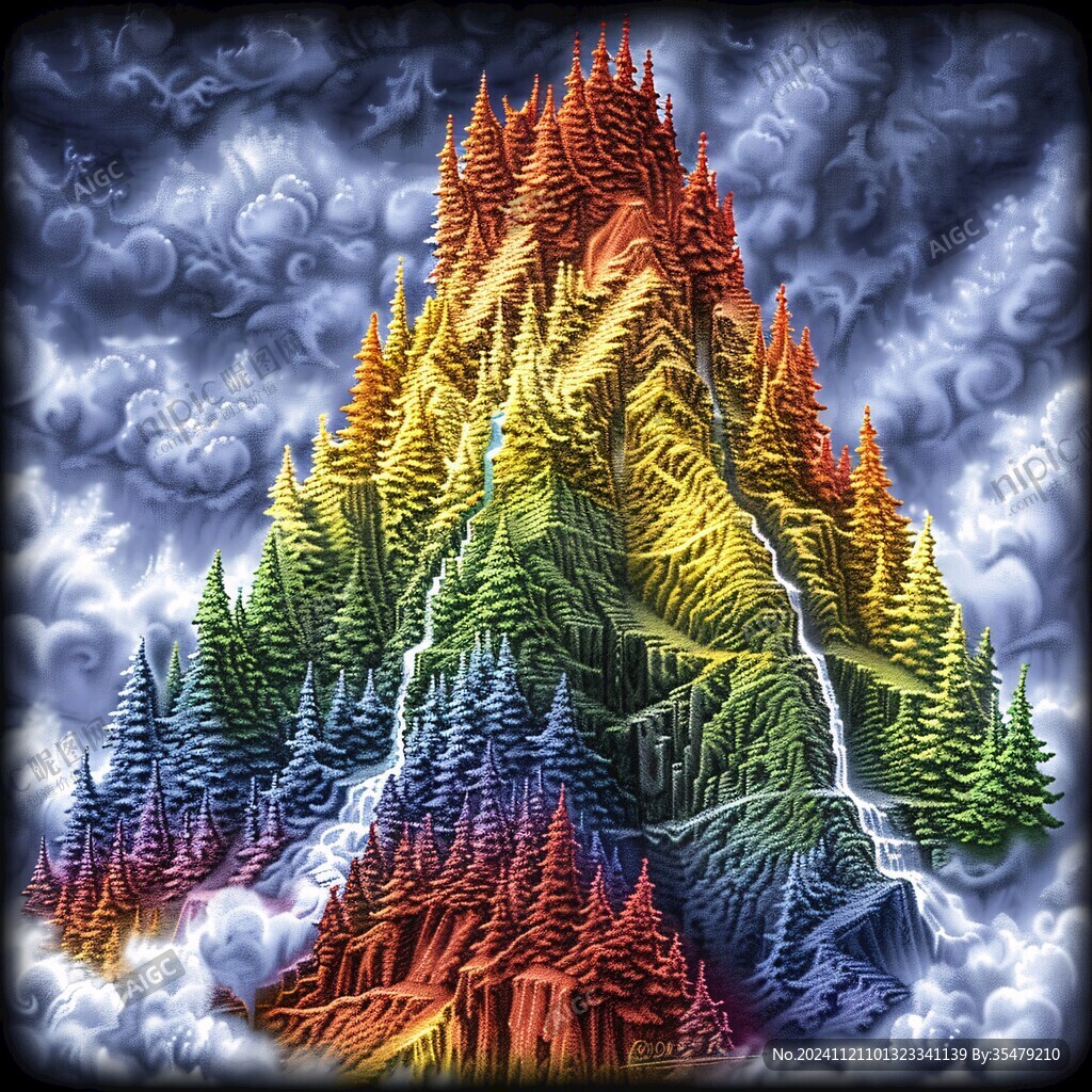 裝飾畫山