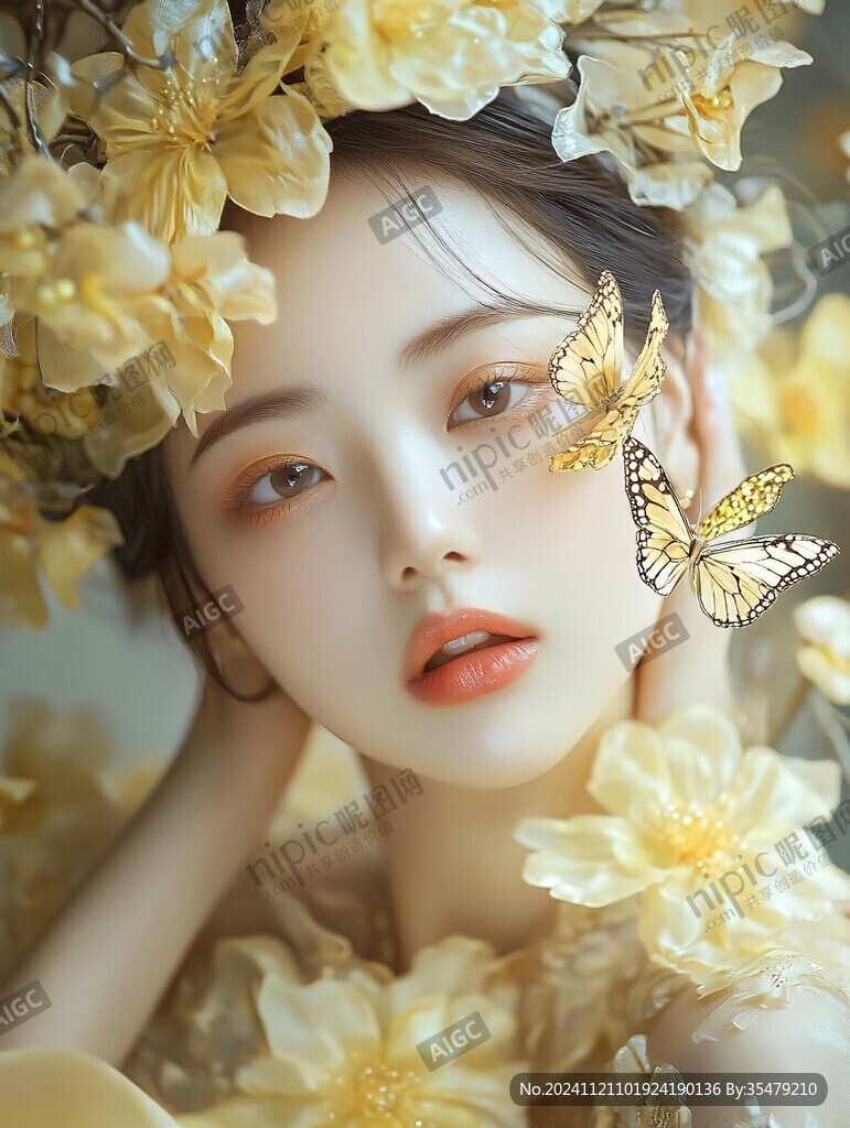 唯美花間美人
