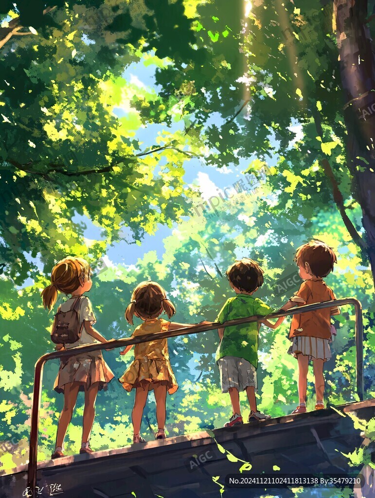 小時(shí)候場景插畫