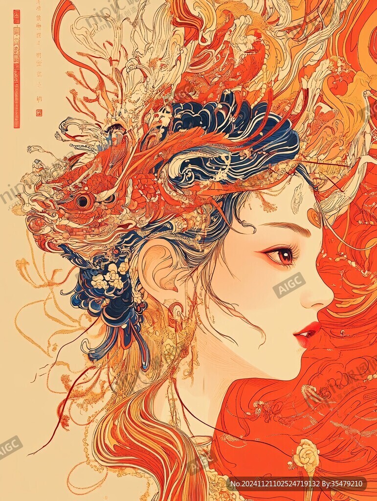 花旦插畫