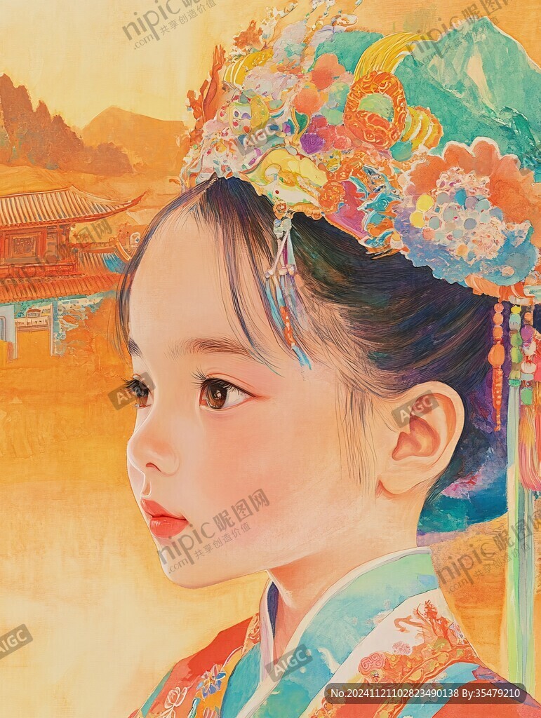 格格頭像插畫