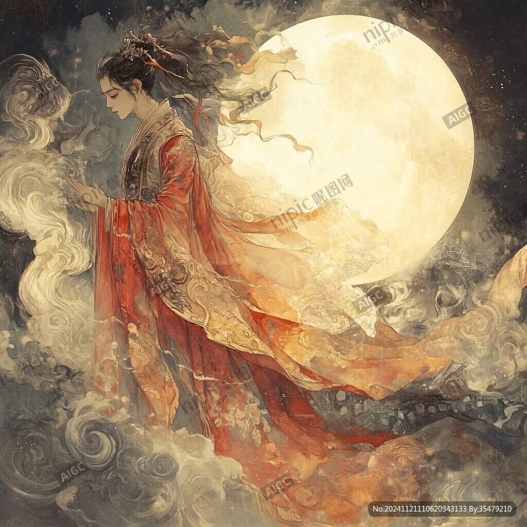 唯美嫦娥神女