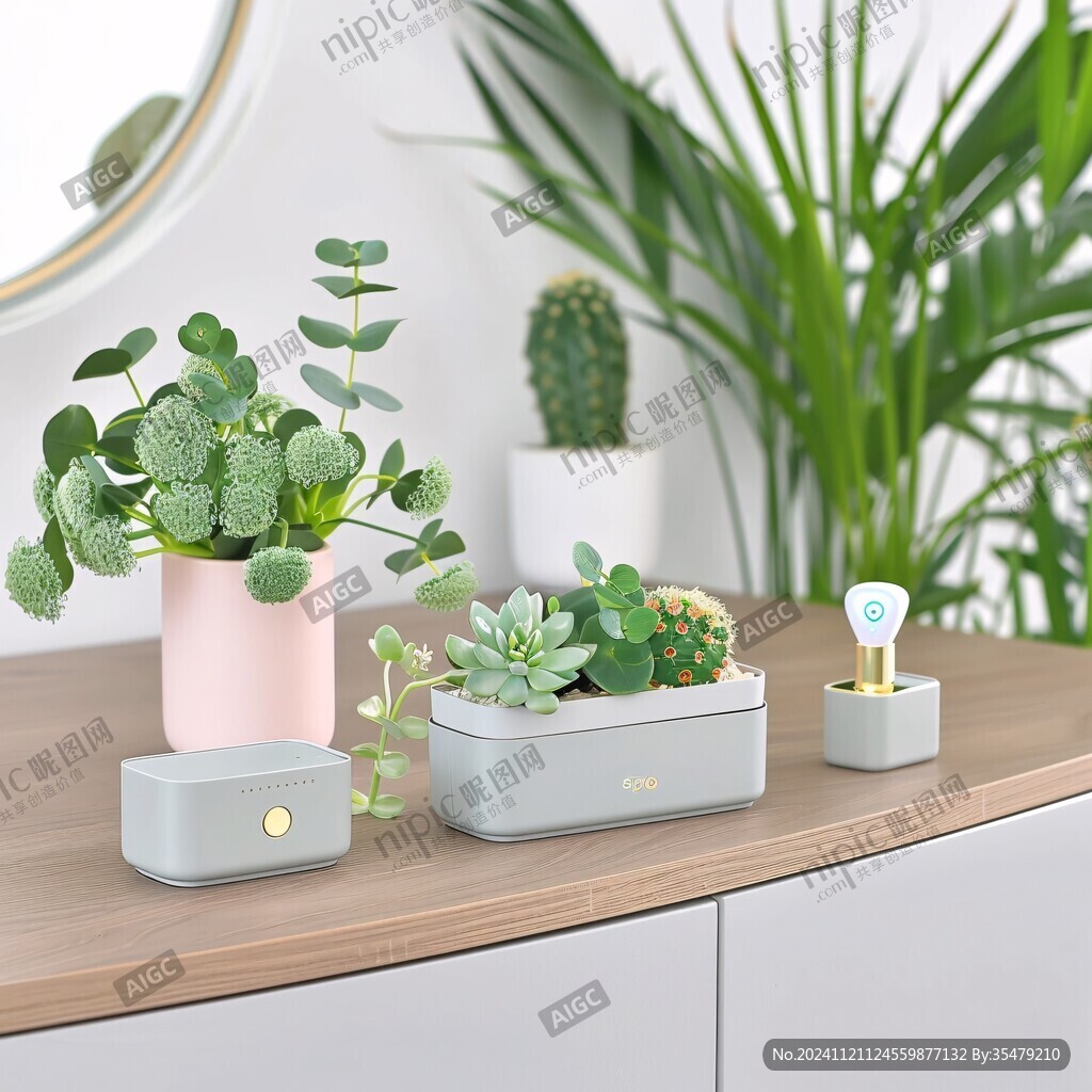 綠植臺擺裝飾