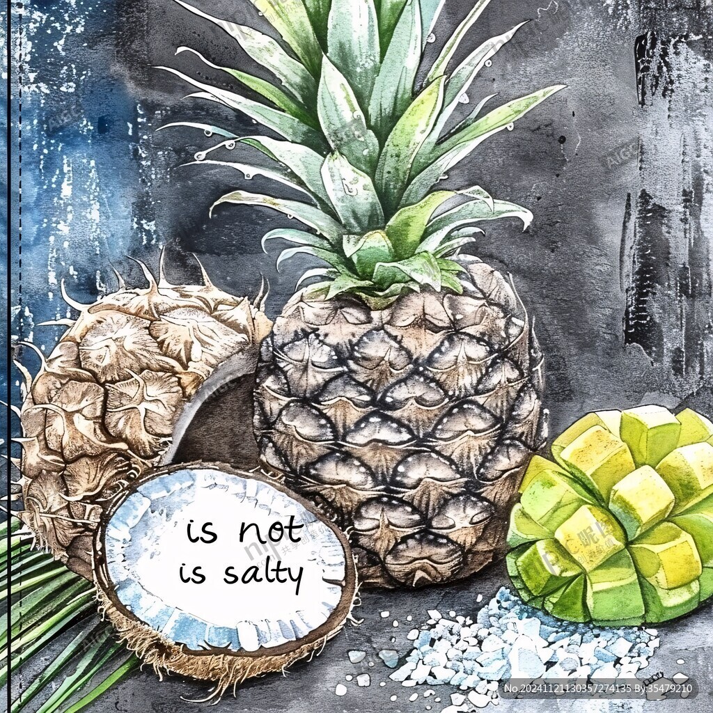 菠蘿插畫鳳梨插畫