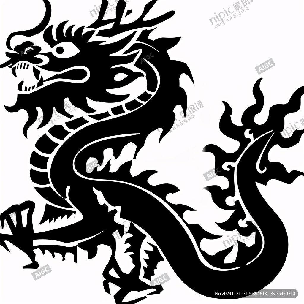 龍紋中國龍騰龍生肖龍