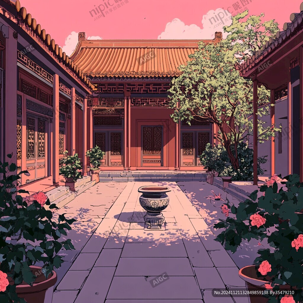 恭王府插畫