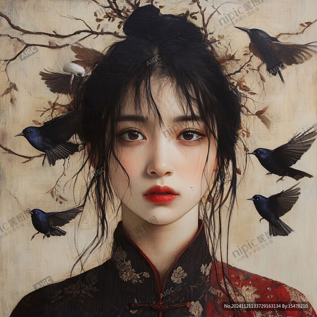 工筆少女