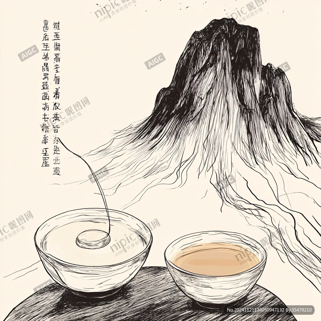 武夷巖茶插畫(huà)