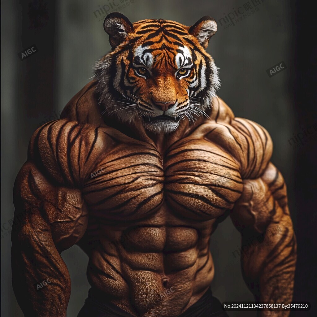 雄壯的動物插畫