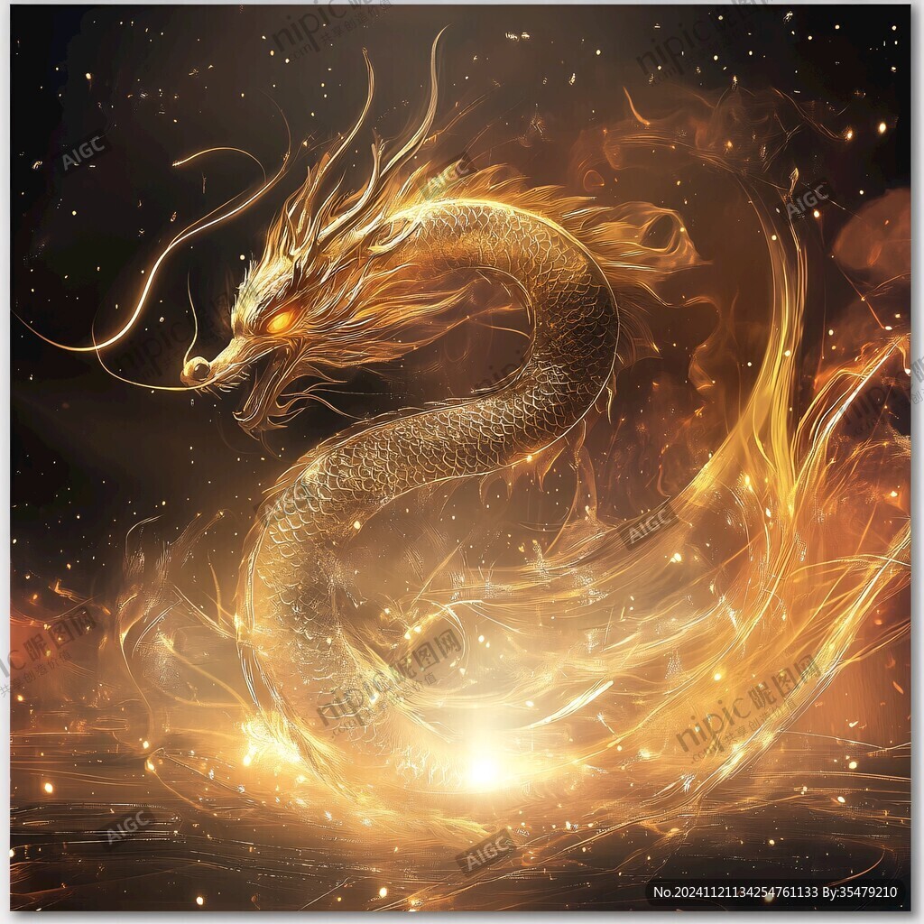 金色龍紋金龍蒼龍青龍