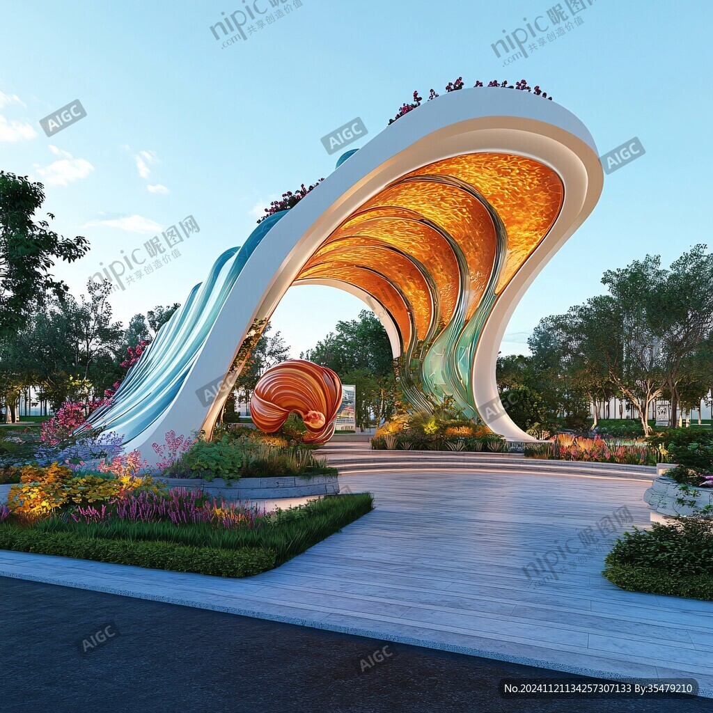 入口地標造型