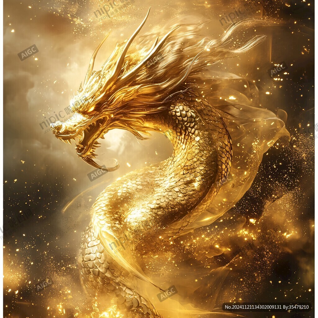 金色龍紋金龍蒼龍青龍