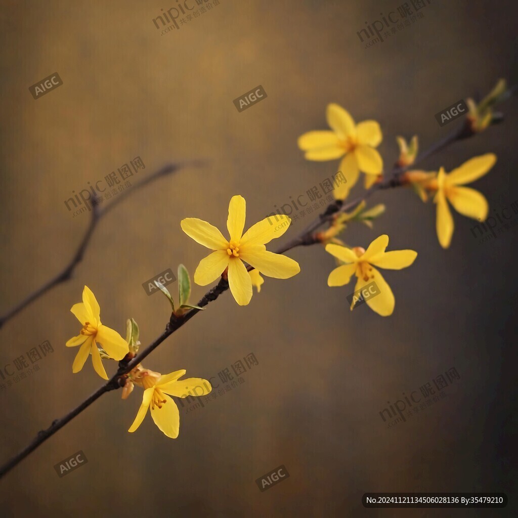 唯美迎春花