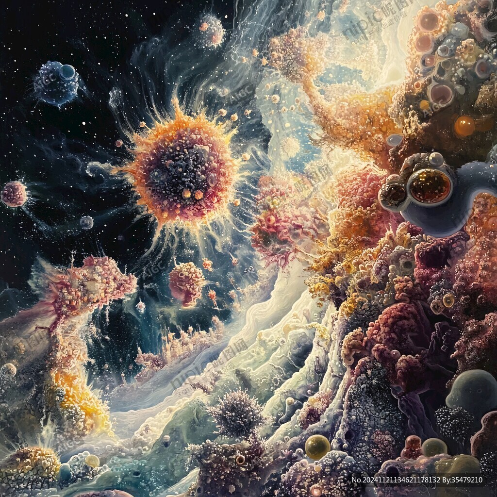 細菌立體畫