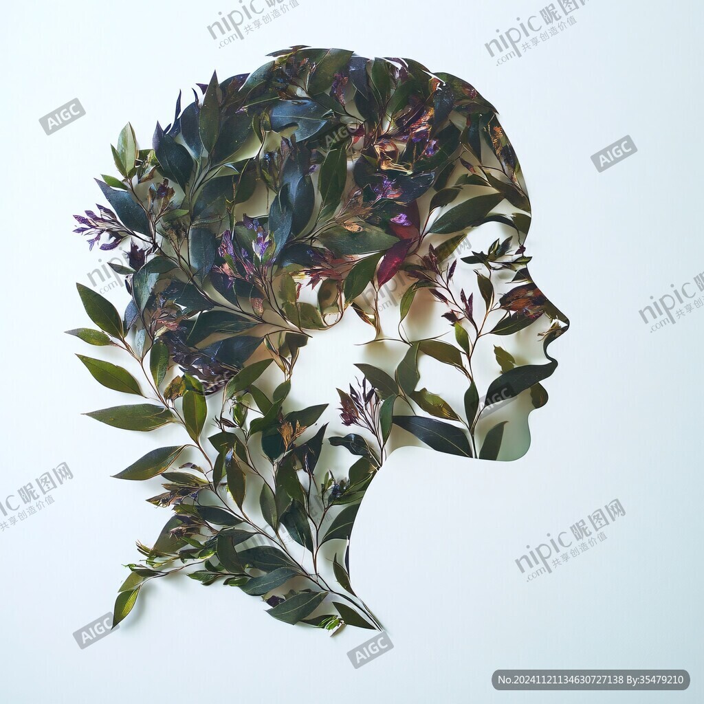 人頭花藝造型