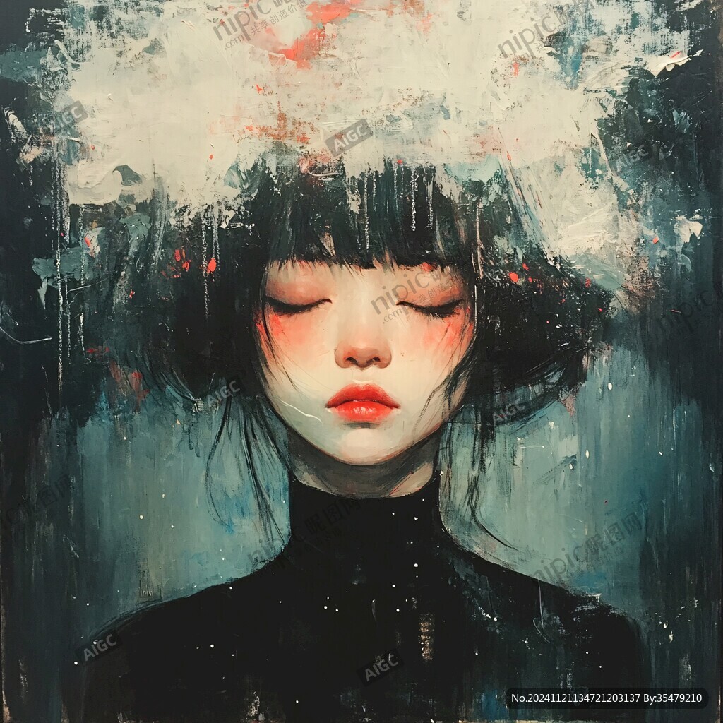 意境人物插畫